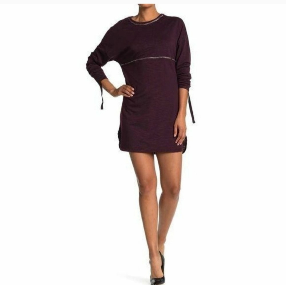 Max Studio Purple Terry Dress XS